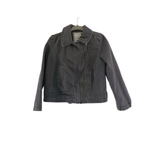 GYMBOREE Girl’s Gray Moto Jacket / Size: XS-4